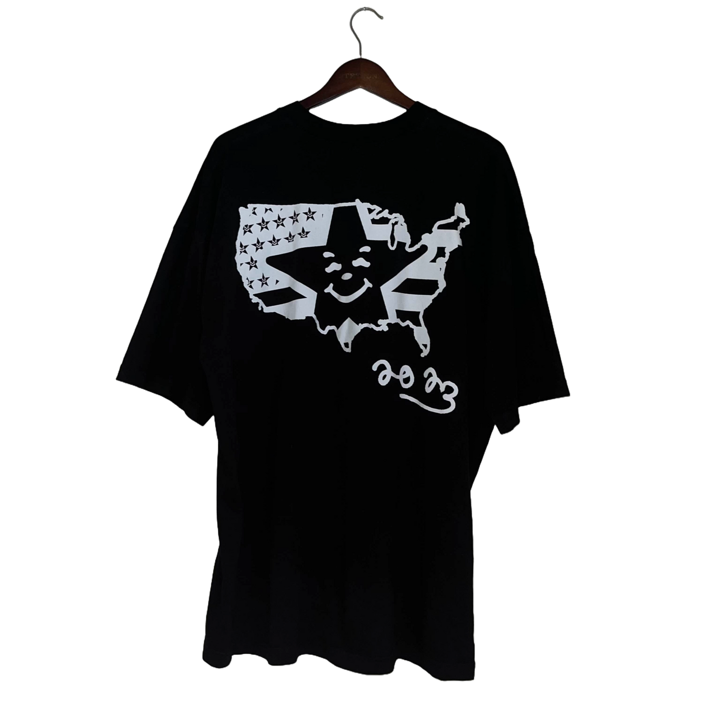 ASSPIZZA - 4TH JULY SUPREME TRIPLE BOX LOGO TEE 2023 USED 2XL