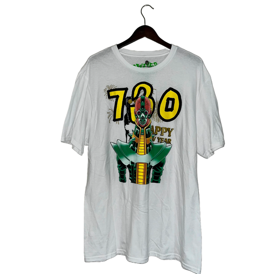 ASSPIZZA - REVIVED YUGIOH JINZO UNCOMMON TEE USED 2XL
