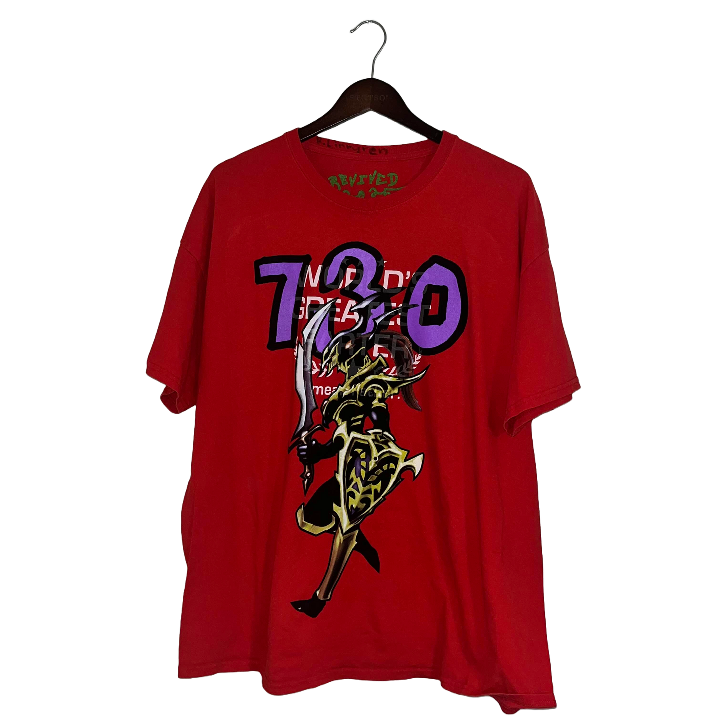 ASSPIZZA - REVIVED YUGIOH BLACK LUSTER SOLDIER COMMON TEE USED 2XL