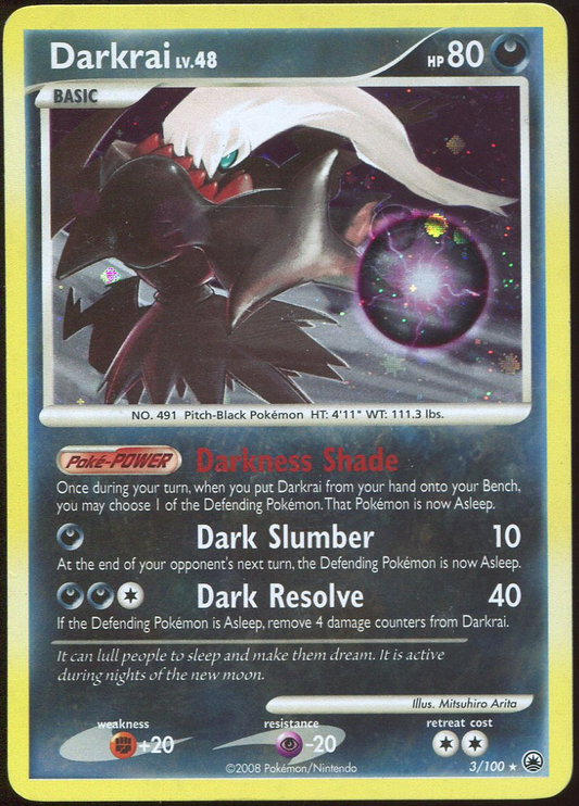 [LP] DARKRAI MAJECTIC DAWN HOLO RARE 3/100