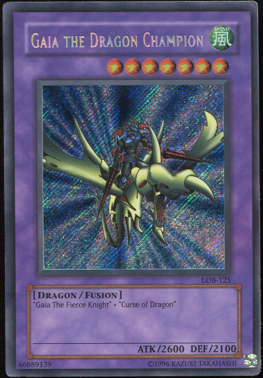 [LP] GAIA THE DRAGON CHAMPION UNLIMITED LOB-125 HOLO BLEED ERROR