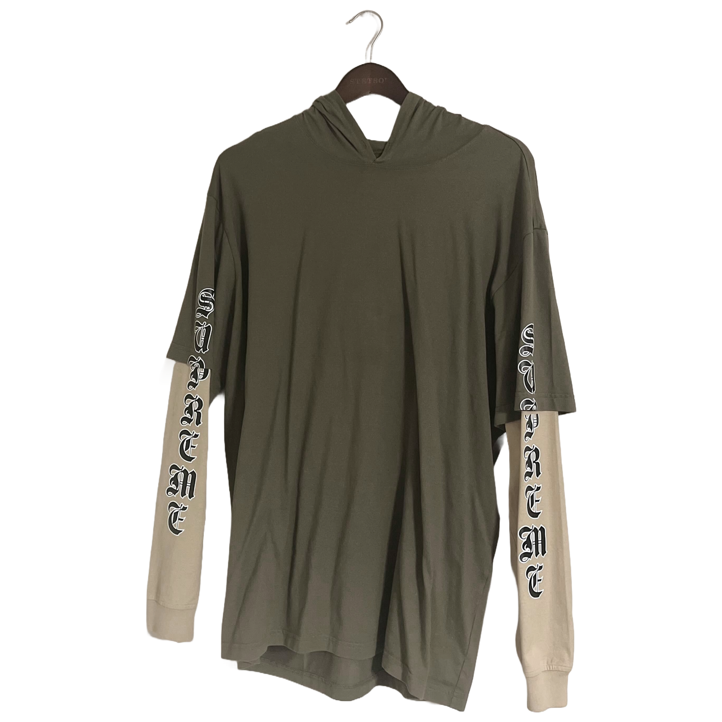 SUPREME - LAYERED HOODIE L/S FW22 USED XL