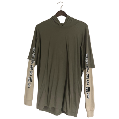 SUPREME - LAYERED HOODIE L/S FW22 USED XL