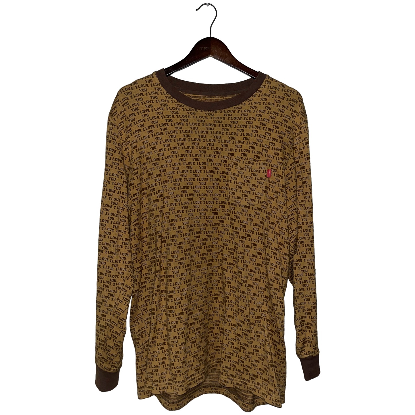 SUPREME - I LOVE YOU JACQUARD SS16 L/S USED XL