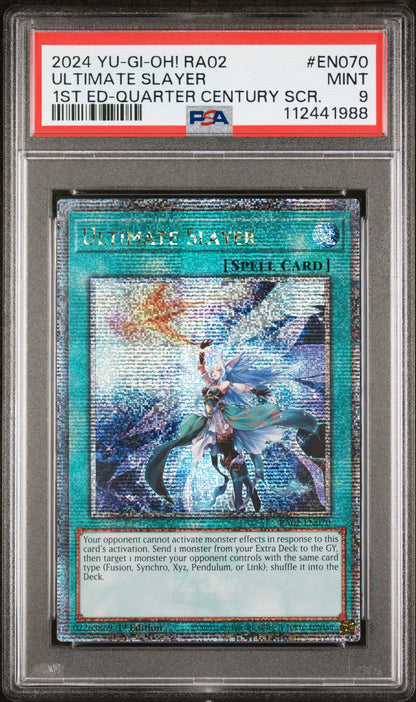 [PSA 9] ULTIMATE SLAYER 1ST EDITION QCR RA02-EN070