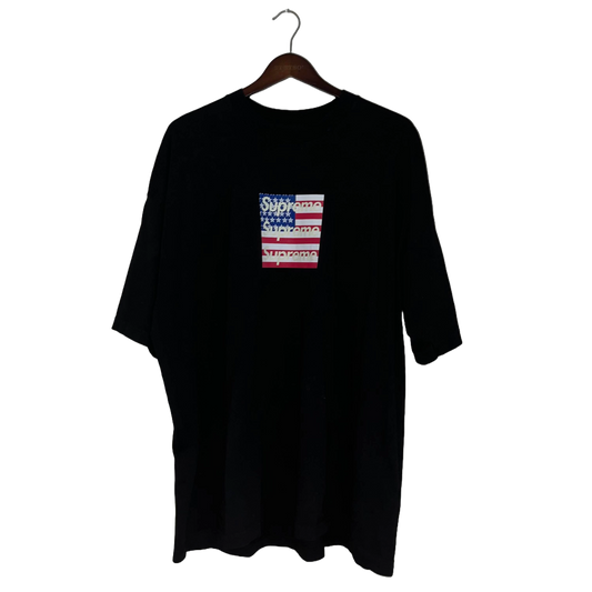 ASSPIZZA - 4TH JULY SUPREME TRIPLE BOX LOGO TEE 2023 USED 2XL