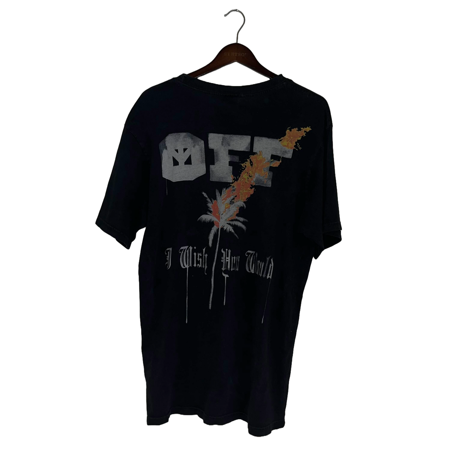 BABYLON X OFF WHITE - I WISH YOU WOULD TEE 2015 USED L