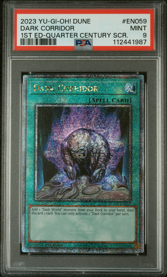 [PSA 9] DARK CORRIDOR 1ST EDITION QCR DUNE-EN059