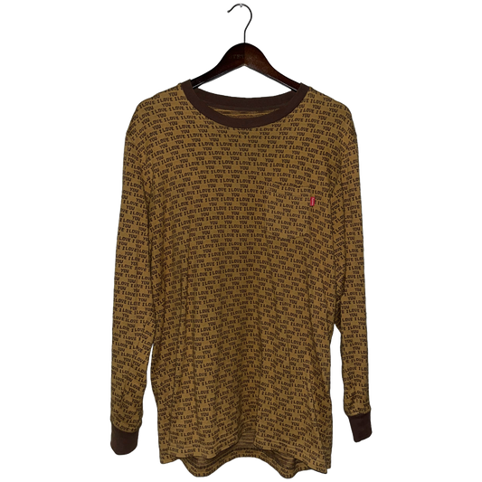 SUPREME - I LOVE YOU JACQUARD SS16 L/S USED XL